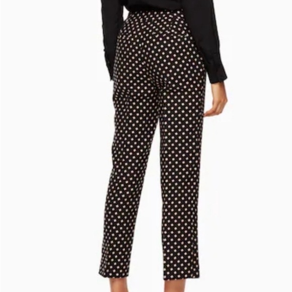Kate Spade Broome Street Diamond Cigarette Cropped Pants Sz 4 - Picture 2 of 7